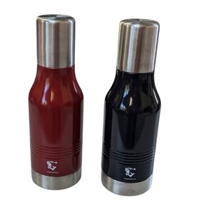 Maritimus, Set of 2 Double Wall Stainless Steel Beer Cooler/Koozies